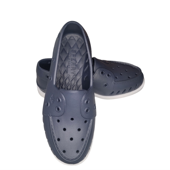 Sperry Top-Sider Boat Shoes - Navy Blue - Women's Size 7 - Picture 3 of 10